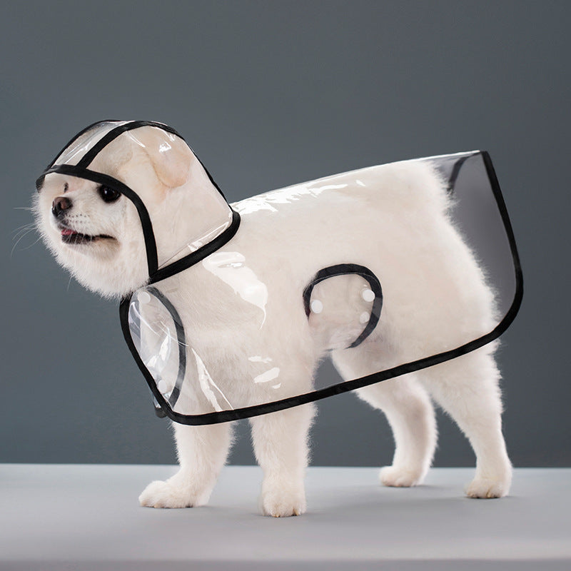 Dog Transparent Plastic Raincoat