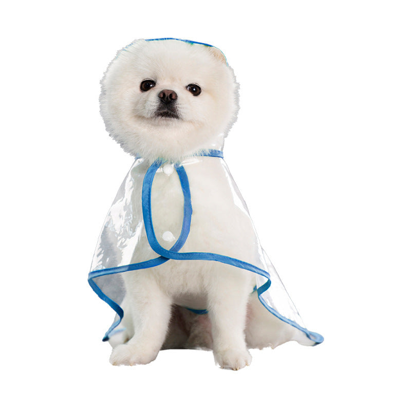 Dog Transparent Plastic Raincoat