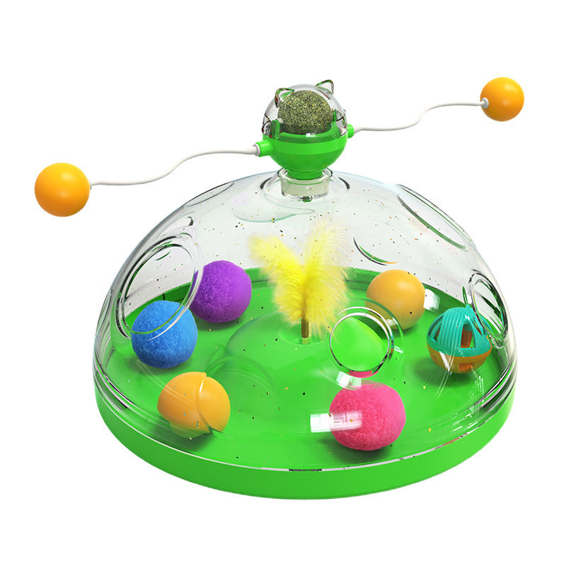 Interactive Multifunctional Turntable Cat Toy