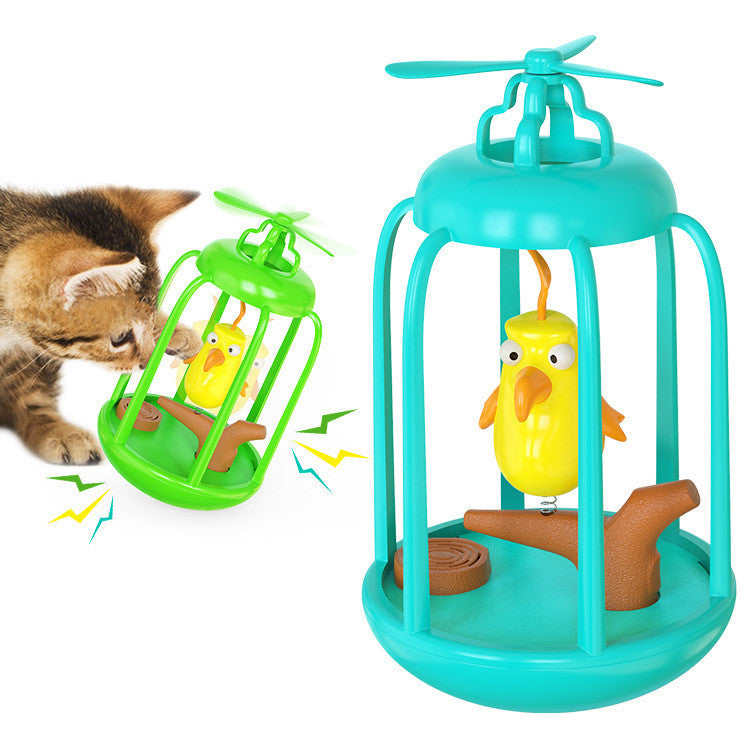 Sound Birdcage Funny Tumbler Cat Toy