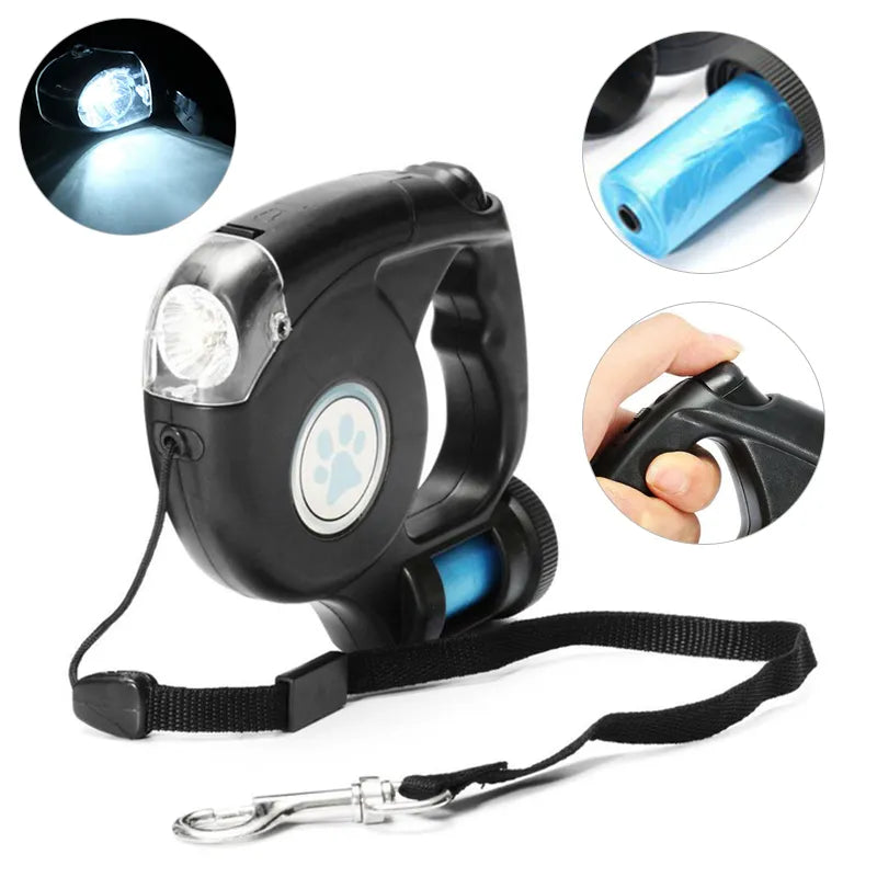 LED Flashlight Extendable Dog Leash